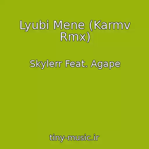 کاور آهنگ Lyubi Mene (Karmv Rmx) از Skylerr Feat. Agape