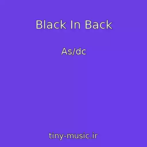 کاور آهنگ Black In Back از As/dc