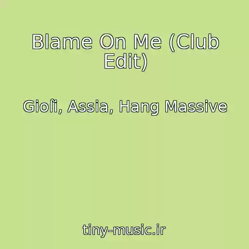 کاور آهنگ Blame On Me (Club Edit) از Giolì, Assia, Hang Massive