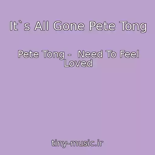 کاور آهنگ It`s All Gone Pete Tong از Pete Tong -  Need To Feel Loved