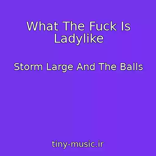 کاور آهنگ What The Fuck Is Ladylike از Storm Large And The Balls