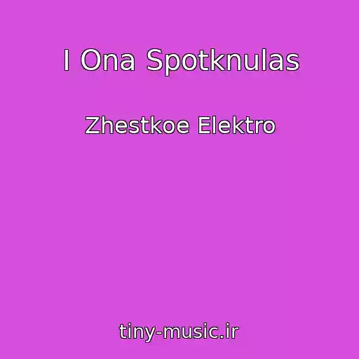 کاور آهنگ I Ona Spotknulas از Zhestkoe Elektro
