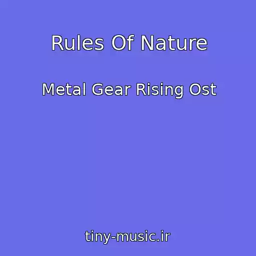 کاور آهنگ Rules Of Nature از Metal Gear Rising Ost