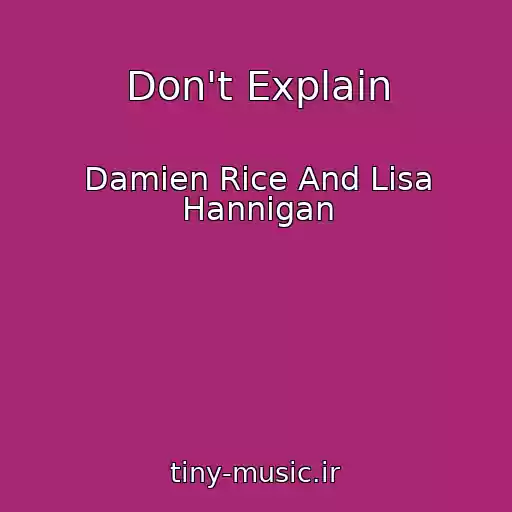 کاور آهنگ Don't Explain از Damien Rice And Lisa Hannigan