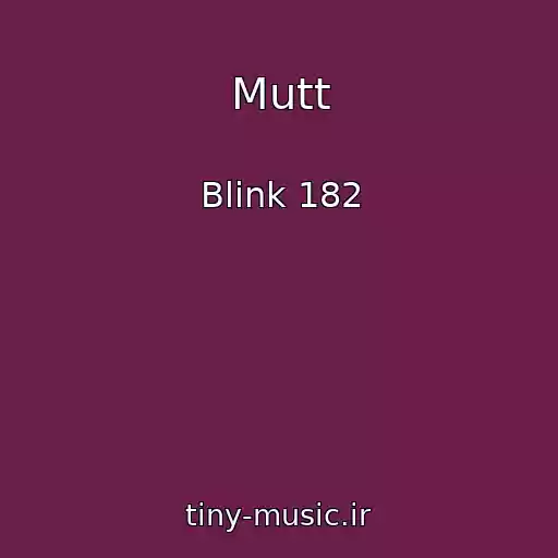 کاور آهنگ Mutt از Blink 182