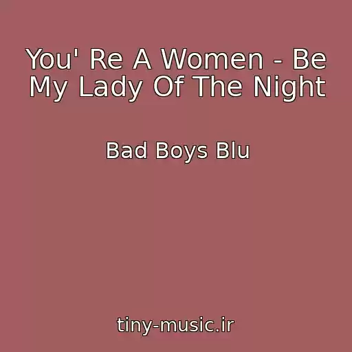 کاور آهنگ You' Re A Women - Be My Lady Of The Night از Bad Boys Blu