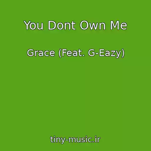 کاور آهنگ You Dont Own Me از Grace (Feat. G-Eazy)