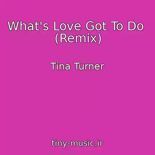کاور آهنگ What's Love Got To Do  (Remix) از Tina Turner