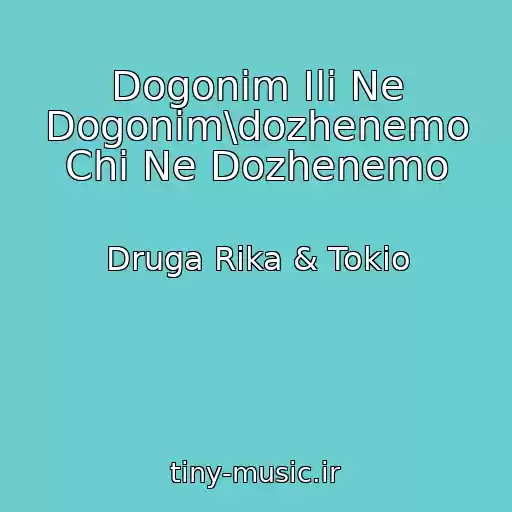 کاور آهنگ Dogonim Ili Ne Dogonim\dozhenemo Chi Ne Dozhenemo از Druga Rіka & Tokio