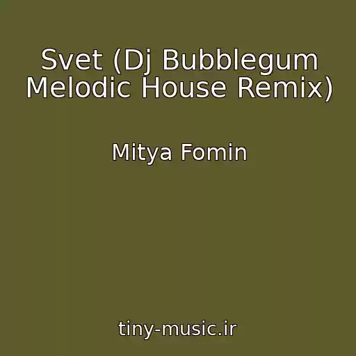 کاور آهنگ Svet (Dj Bubblegum Melodic House Remix) از Mitya Fomin