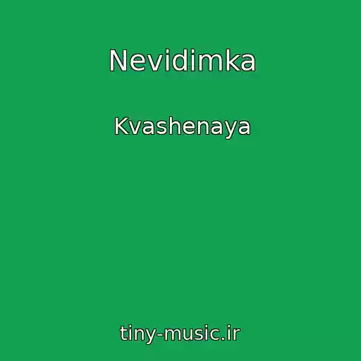 کاور آهنگ Nevidimka از Kvashenaya