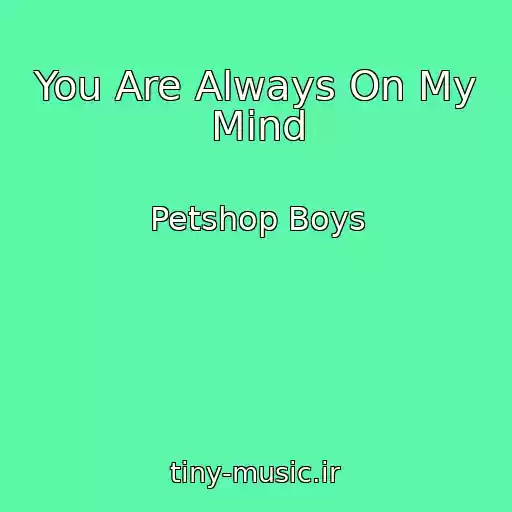 کاور آهنگ You Are Always On My Mind از Petshop Boys