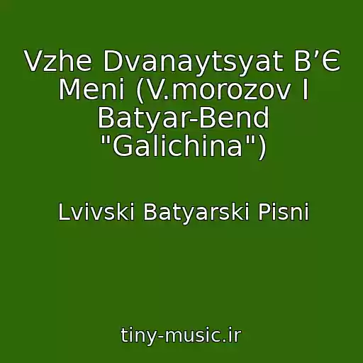 کاور آهنگ Vzhe Dvanaytsyat B’Є Menі (V.morozov І Batyar-Bend "Galichina") از Lvіvskі Batyarskі Pіsnі