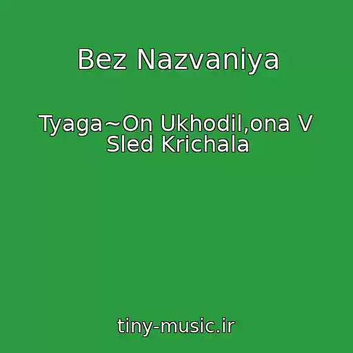 کاور آهنگ Bez Nazvaniya از Tyaga~On Ukhodil,ona V Sled Krichala