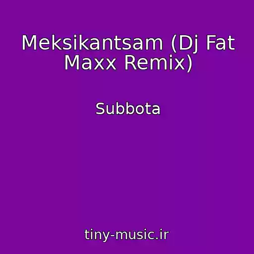 کاور آهنگ Meksikantsam (Dj Fat Maxx Remix) از Subbota