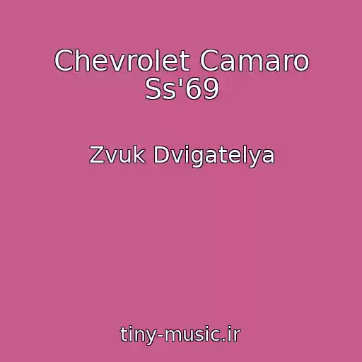 کاور آهنگ Chevrolet Camaro Ss'69 از Zvuk Dvigatelya