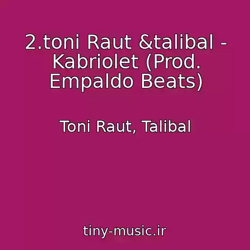 کاور آهنگ 2.toni Raut &talibal - Kabriolet (Prod. Empaldo Beats) از Toni Raut, Talibal