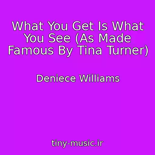 کاور آهنگ What You Get Is What You See (As Made Famous By Tina Turner) از Deniece Williams