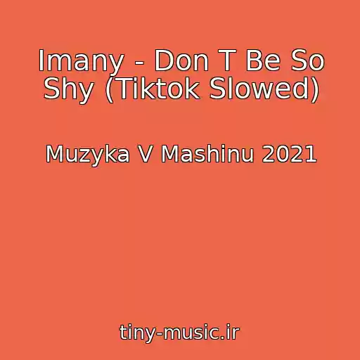 کاور آهنگ Imany - Don T Be So Shy (Tiktok Slowed) از Muzyka V Mashinu 2021