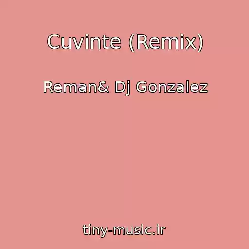 کاور آهنگ Cuvinte (Remix) از Reman& Dj Gonzalez