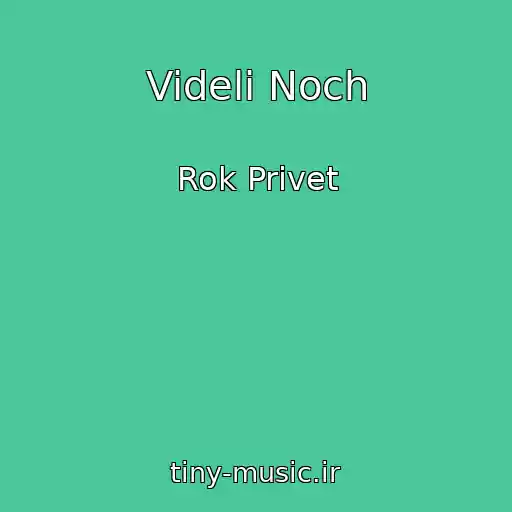 کاور آهنگ Videli Noch از Rok Privet