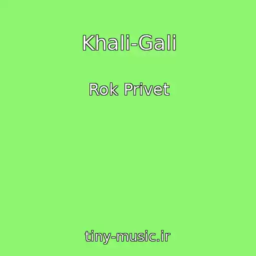 کاور آهنگ Khali-Gali از Rok Privet