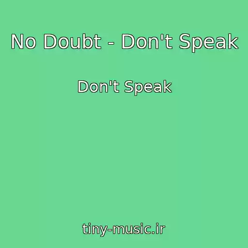 کاور آهنگ No Doubt - Don't Speak از Don't Speak