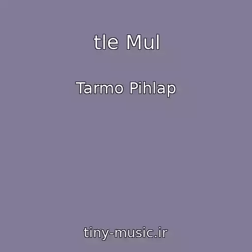 کاور آهنگ tle Mul از Tarmo Pihlap