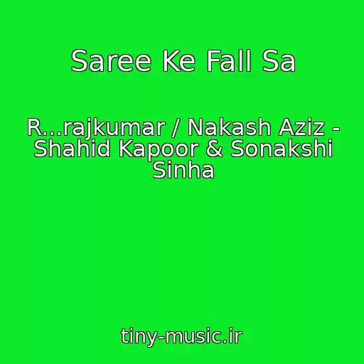 کاور آهنگ Saree Ke Fall Sa از R...rajkumar / Nakash Aziz - Shahid Kapoor & Sonakshi Sinha
