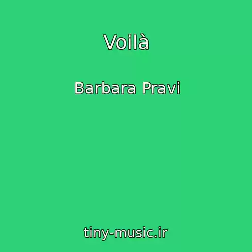 کاور آهنگ Voilà از Barbara Pravi