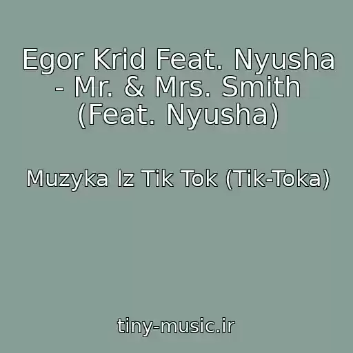 کاور آهنگ Egor Krid Feat. Nyusha - Mr. & Mrs. Smith (Feat. Nyusha) از Muzyka Iz Tik Tok (Tik-Toka)