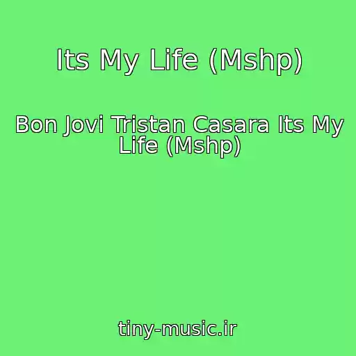 کاور آهنگ Its My Life (Mshp) از Bon Jovi Tristan Casara Its My Life (Mshp)