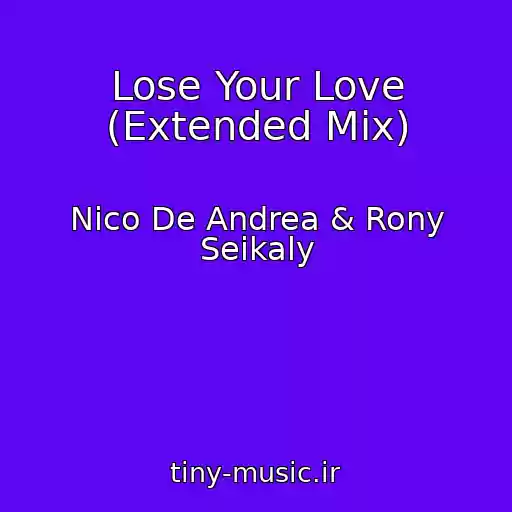 کاور آهنگ Lose Your Love (Extended Mix) از Nico De Andrea & Rony Seikaly