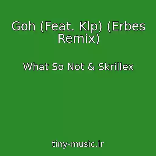 کاور آهنگ Goh (Feat. Klp) (Erbes Remix) از What So Not & Skrillex