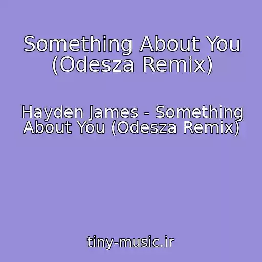 کاور آهنگ Something About You (Odesza Remix) از Hayden James - Something About You (Odesza Remix)