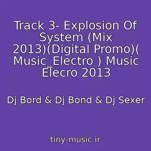 کاور آهنگ Track 3- Explosion Of System (Mix 2013)(Digital Promo)( Music_Electro ) Music Elecro 2013 از Dj Bord & Dj Bond & Dj Sexer