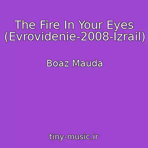 کاور آهنگ The Fire In Your Eyes (Evrovidenie-2008-Izrail) از Boaz Mauda