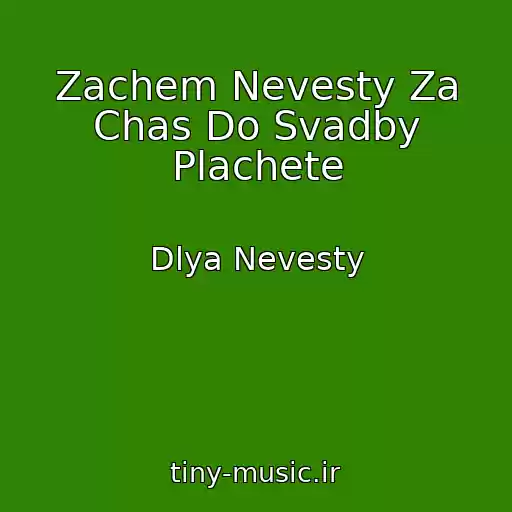 کاور آهنگ Zachem Nevesty Za Chas Do Svadby Plachete از Dlya Nevesty