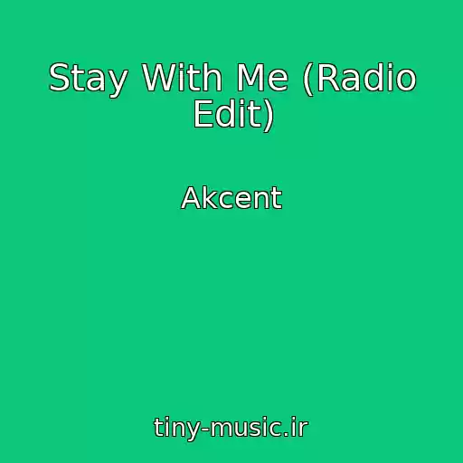 کاور آهنگ Stay With Me (Radio Edit) از Akcent