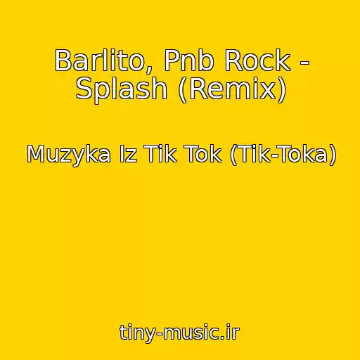 کاور آهنگ Barlito, Pnb Rock - Splash (Remix) از Muzyka Iz Tik Tok (Tik-Toka)