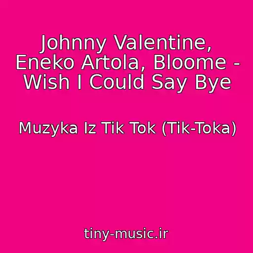 کاور آهنگ Johnny Valentine, Eneko Artola, Bloome - Wish I Could Say Bye از Muzyka Iz Tik Tok (Tik-Toka)