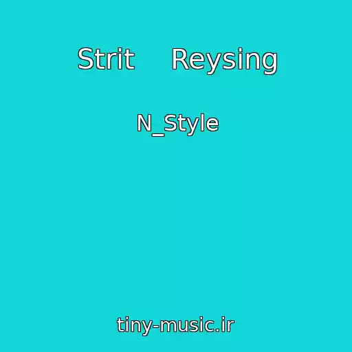 کاور آهنگ Strit    Reysing از N_Style