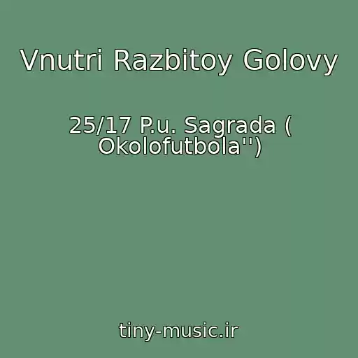 کاور آهنگ Vnutri Razbitoy Golovy از 25/17 P.u. Sagrada ( Okolofutbola'')