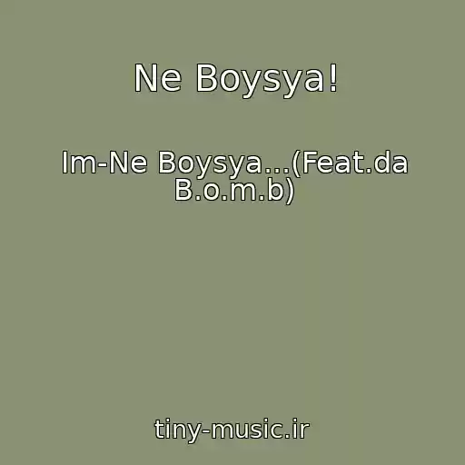 کاور آهنگ Ne Boysya! از Im-Ne Boysya...(Feat.da B.o.m.b)