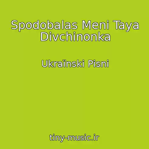 کاور آهنگ Spodobalas Menі Taya Dіvchinonka از Ukraїnskі Pіsnі