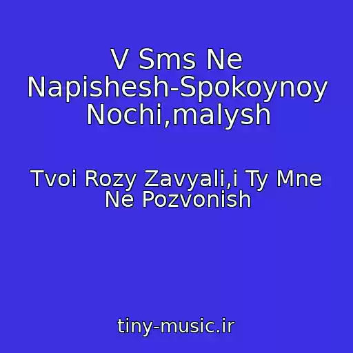کاور آهنگ V Sms Ne Napishesh-Spokoynoy Nochi,malysh از Tvoi Rozy Zavyali,i Ty Mne Ne Pozvonish