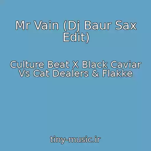 کاور آهنگ Mr Vain (Dj Baur Sax Edit) از Culture Beat X Black Caviar Vs Cat Dealers & Flakke