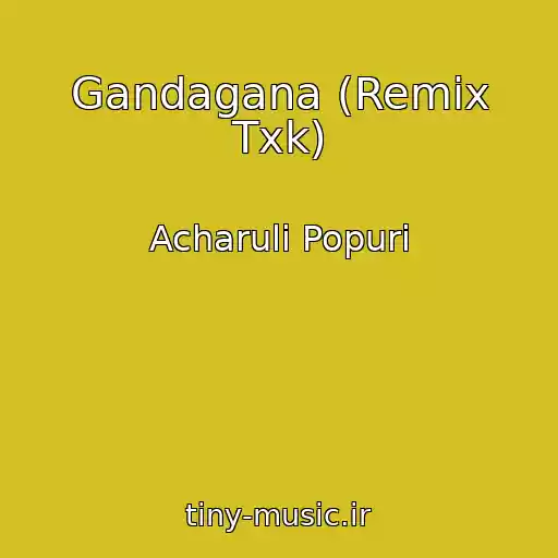 کاور آهنگ Gandagana (Remix Txk) از Acharuli Popuri