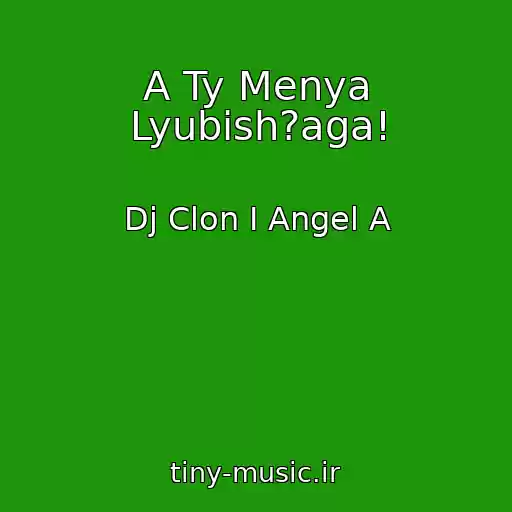 کاور آهنگ A Ty Menya Lyubish?aga! از Dj Clon I Angel A