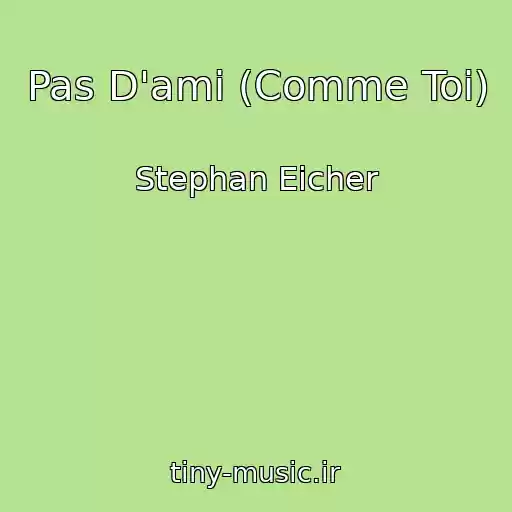 کاور آهنگ Pas D'ami (Comme Toi) از Stephan Eicher